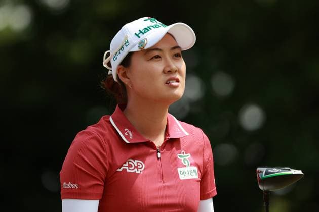 Meijer LPGA, Golf Damen Classic BELMONT, MICHIGAN-JUNE 13: Minjee Lee of Australia plays her tee shot on the 10th hole during the second round of the Meijer LPGA Classic for Simply Give golf tournament at Blythefield Country Club in Belmont, MI, USA Friday, June 13, 2025. Belmont Michigan United States  Copyright: xJorgexLemusx originalFilename:lemus-meijerlp250613_npIZZ.jpg