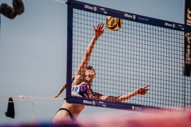 Beach Volleyball Women Allianz German Beach Tour 2025 Tourstop Bremen 13 06 2025 Mila Jancar at the Attack Bremen Waterfront Bremen Germany