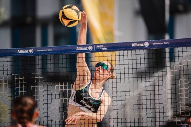 Beach Volleyball Women Allianz German Beach Tour 2025 Tourstop Bremen 13 06 2025 Tabea Schwarz at the Attack Bremen Waterfront Bremen Germany