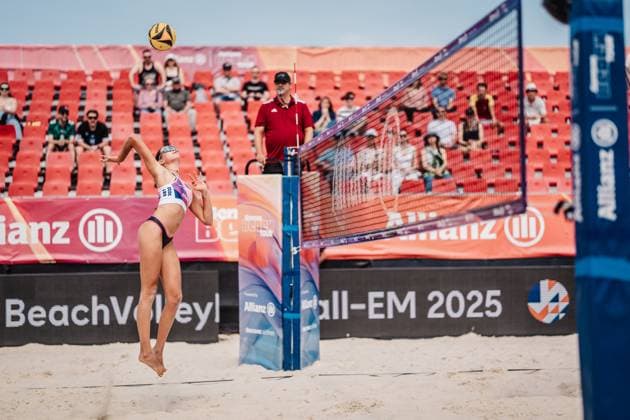 Beach Volleyball Women Allianz German Beach Tour 2025 Tourstop Bremen 13 06 2025 Rika Dieckmann at the Attack Bremen Waterfront Bremen Germany