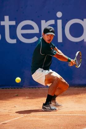 Open Sopra Steria de Lyon 2025 cyril lestage MAXPPP - 13 06 2025 Yu Hsiou Hsu (Taiwan) during doubles at the Open Sopra Steria de Lyon 2025, ATP, Tennis Herren Challenger Tour 100 tennis event on 13 June 2025 at Tennis Club de Lyon in Villeurbanne, France - Photo Cyril Lestage  Copyright: xMAXPPPxcyrilxlestagex CAL202506138669 CAL202506138669