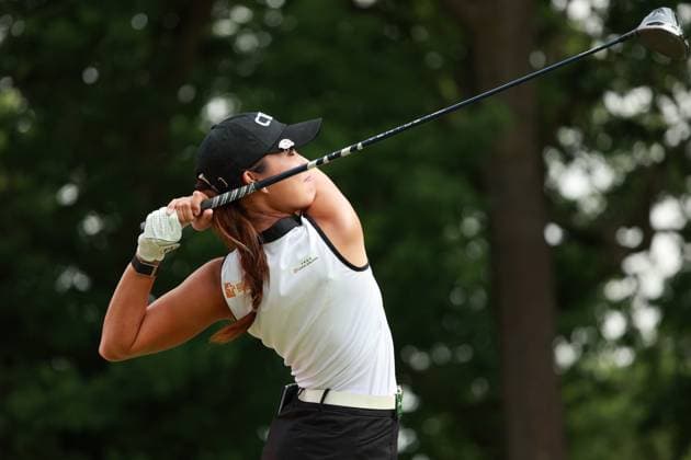 Meijer LPGA, Golf Damen Classic BELMONT, MICHIGAN-JUNE 13: Heather Lin of Chinese Taipei plays her tee shot on the 10th hole during the second round of the Meijer LPGA Classic for Simply Give golf tournament at Blythefield Country Club in Belmont, MI, USA Friday, June 13, 2025. Belmont Michigan United States  Copyright: xJorgexLemusx originalFilename:lemus-meijerlp250613_npfpl.jpg