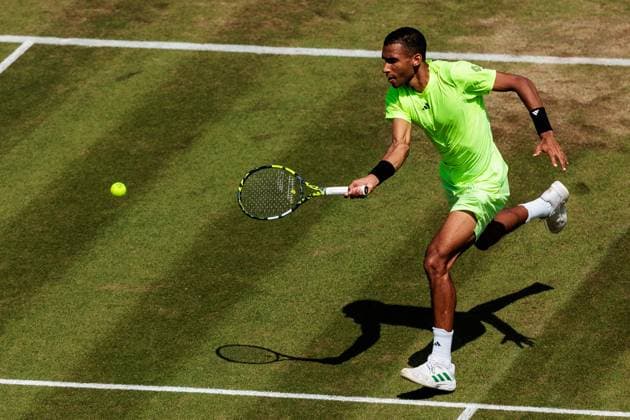 BOSS OPEN ATP250 13 06 2025 Felix Auger Aliassime CAN in match against Justin Engel GER BOSS OPEN ATP250 Stuttgart, Tennisclub Weissenhof on 13 06 2025 Copyright: xBEAUTIFULxSPORTS Wunderlx