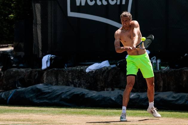 BOSS OPEN ATP250 13 06 2025 Alexander Zverev GER practicing, training BOSS OPEN ATP250 Stuttgart, Tennisclub Weissenhof on 13 06 2025 Copyright: xBEAUTIFULxSPORTS Wunderlx