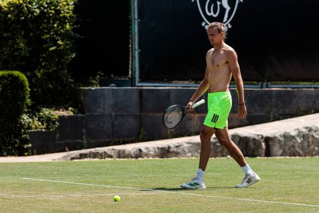 BOSS OPEN ATP250 13 06 2025 Alexander Zverev GER practicing, training BOSS OPEN ATP250 Stuttgart, Tennisclub Weissenhof on 13 06 2025 Copyright: xBEAUTIFULxSPORTS Wunderlx