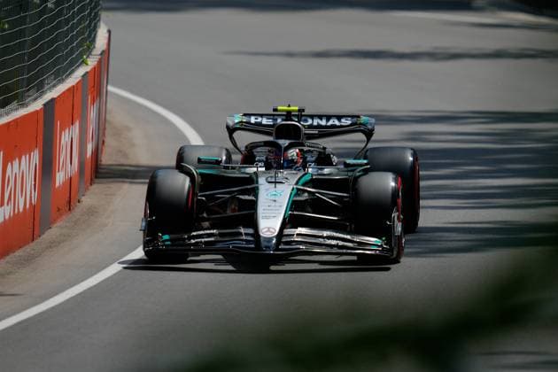 Kimi Antonelli (ITA), Mercedes-AMG Petronas F1 Team, 12, Practice 1 during Pirelli Grand Prix du Canada 2025 - Practice & press conference, PK, Pressekonferenz Formula 1 Championship in Montreal, Canada, June 13 2025  Copyright: xScottxColeman IPAxSportx xipa-agency.netx xx IPA_59018250 IPA_Agency_IPA59018250