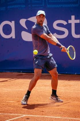 TENNIS : Open Sopra Steria de Lyon - 13 06 2025 Dimitar Kuzmanov (Bulgaria) during the Open Sopra Steria de Lyon 2025, ATP, Tennis Herren Challenger Tour 100 tennis event on 13 June 2025 at Tennis Club de Lyon in Villeurbanne, France - Photo Cyril Lestage PsnewZ  Copyright: xcyrilxlestagex