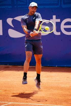 TENNIS : Open Sopra Steria de Lyon - 13 06 2025 Dimitar Kuzmanov (Bulgaria) during the Open Sopra Steria de Lyon 2025, ATP, Tennis Herren Challenger Tour 100 tennis event on 13 June 2025 at Tennis Club de Lyon in Villeurbanne, France - Photo Cyril Lestage PsnewZ  Copyright: xcyrilxlestagex