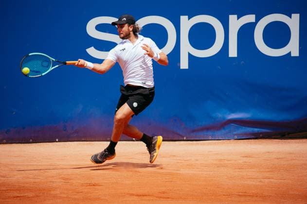 TENNIS : Open Sopra Steria de Lyon - 13 06 2025 Marco Trungelliti (ARG) during the Open Sopra Steria de Lyon 2025, ATP, Tennis Herren Challenger Tour 100 tennis event on 13 June 2025 at Tennis Club de Lyon in Villeurbanne, France - Photo Cyril Lestage PsnewZ  Copyright: xcyrilxlestagex