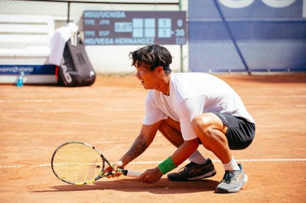 TENNIS : Open Sopra Steria de Lyon - 13 06 2025 Ray Ho (Taiwan) during the Open Sopra Steria de Lyon 2025, ATP, Tennis Herren Challenger Tour 100 tennis event on 13 June 2025 at Tennis Club de Lyon in Villeurbanne, France - Photo Cyril Lestage PsnewZ  Copyright: xcyrilxlestagex