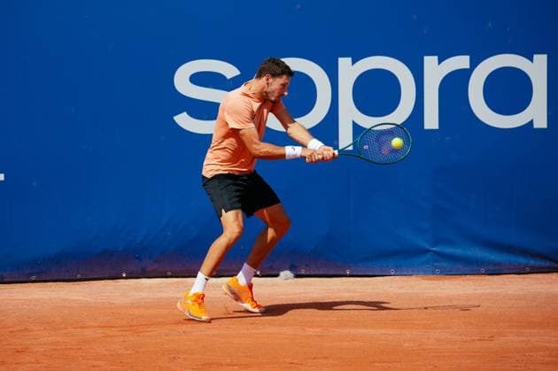 TENNIS : Open Sopra Steria de Lyon - 13 06 2025 Pablo Carreno Busta (Spain) during the Open Sopra Steria de Lyon 2025, ATP, Tennis Herren Challenger Tour 100 tennis event on 13 June 2025 at Tennis Club de Lyon in Villeurbanne, France - Photo Cyril Lestage PsnewZ  Copyright: xcyrilxlestagex