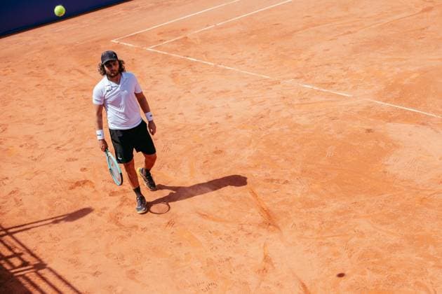 TENNIS : Open Sopra Steria de Lyon - 13 06 2025 Marco Trungelliti (ARG) during the Open Sopra Steria de Lyon 2025, ATP, Tennis Herren Challenger Tour 100 tennis event on 13 June 2025 at Tennis Club de Lyon in Villeurbanne, France - Photo Cyril Lestage PsnewZ  Copyright: xCYRILxLESTAGEx