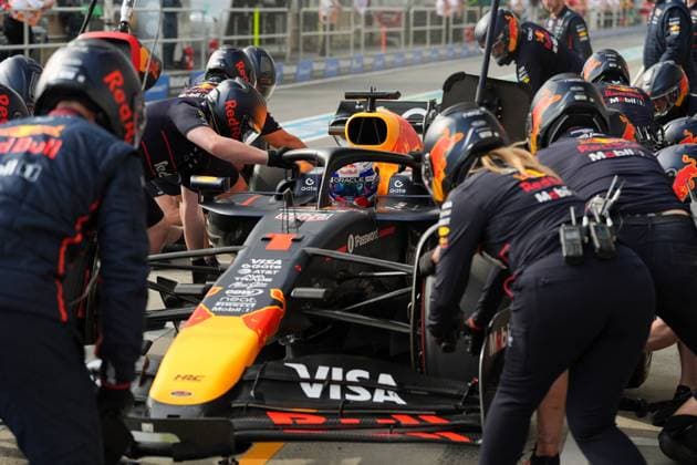 MOTORI - Formula 1 - Pirelli Grand Prix du Canada 2025 - Practice & press conference, PK, Pressekonferenz Max Verstappen (NED), Oracle Red Bull Racing, 1, Practice 2 during Pirelli Grand Prix du Canada 2025 - Practice & Press Conference, Formula 1 Championship in Montreal, Canada, June 13 2025 Montreal Canada  Copyright: xIPAxSport ABACAx