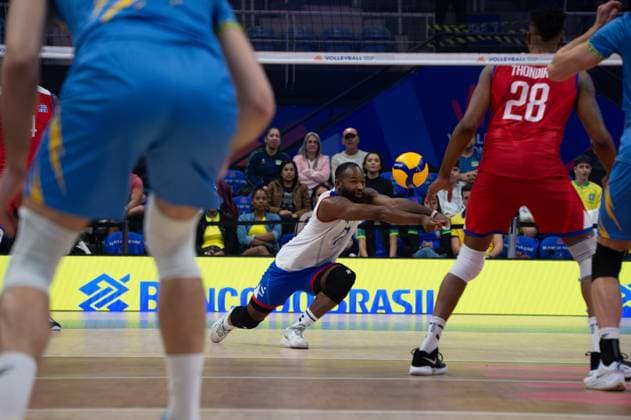 Ukraine vs Cuba RIO DE JANEIRO, RJ - 13.06.2025: UKRAINE VS CUBA - Garcia (CUB), during a match valid for the Volleyball Nations League (VNL), held on June 13, 2025, at the Maracanazinho gym, in Rio de Janeiro, RJ, Brazil. (Photo: Renato Assis Fotoarena) x2753675x  RenatoxAssis