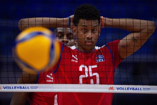 Ukraine vs Cuba RIO DE JANEIRO, RJ - 13.06.2025: UKRAINE VS CUBA - Fiel (CUB), during a match valid for the Volleyball Nations League (VNL), held on June 13, 2025, at the Maracanazinho gym, in Rio de Janeiro, RJ, Brazil. (Photo: Renato Assis Fotoarena) x2753687x  RenatoxAssis
