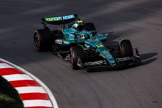 F1 - CANADIAN GRAND PRIX 2025 14 ALONSO Fernando (spa), Aston Martin F1 Team AMR24, action during the Formula 1 Pirelli Grand Prix du Canada 2025, 10th round of the 2025 FIA Formula One World Championship, WM, Weltmeisterschaft from June 14 to 16, 2025 on the Circuit Gilles Villeneuve, in MontrÃ al, Canada - MontrÃ alCanada  Copyright: xEricxAlonsox