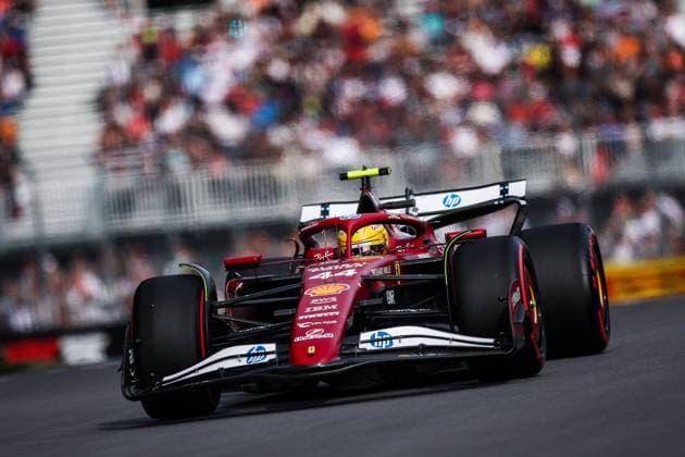F1 - CANADIAN GRAND PRIX 2025 44 HAMILTON Lewis (gbr), Scuderia Ferrari SF-25, action during the Formula 1 Pirelli Grand Prix du Canada 2025, 10th round of the 2025 FIA Formula One World Championship, WM, Weltmeisterschaft from June 14 to 16, 2025 on the Circuit Gilles Villeneuve, in MontrÃ al, Canada - MontrÃ alCanada  Copyright: xEricxAlonsox