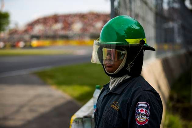 F1 - CANADIAN GRAND PRIX 2025 marshall, commissaire de piste, marshal, marshalls, marshals during the Formula 1 Pirelli Grand Prix du Canada 2025, 10th round of the 2025 FIA Formula One World Championship, WM, Weltmeisterschaft from June 14 to 16, 2025 on the Circuit Gilles Villeneuve, in MontrÃ al, Canada - MontrÃ alCanada  Copyright: xXavixBonillax