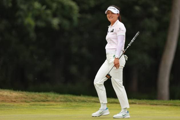 Meijer LPGA, Golf Damen Classic for Simply Give BELMONT, MICHIGAN - JUNE 13: Jin Young Ko of Seoul, Republic of Korea walks on the 7th green during the second round of the Meijer LPGA Classic for Simply Give golf tournament at Blythefield Country Club in Belmont, MI, USA Friday, June 13, 2025. Belmont Michigan United States  Copyright: xAmyxLemusx originalFilename:lemus-meijerlp250613_npQL7.jpg