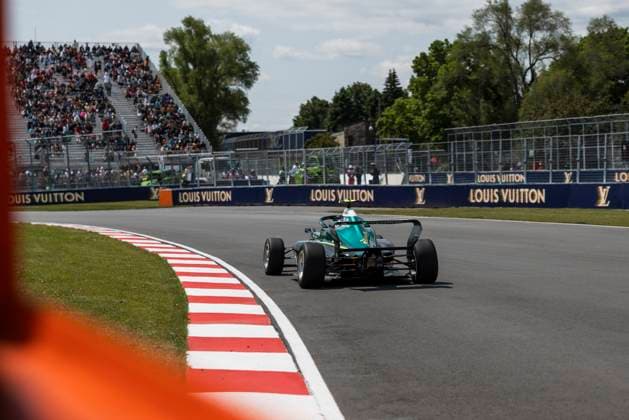 AUTO - F1 ACADEMY 2025 - MONTREAL 78 HAUSMANN Tina (swi), Prema Racing, Supporter by Aston Martin, Tatuus F4-T421, action during the 4th round of the 2025 F1 Academy Championship from June 14 to 16, 2025 on the Circuit Gilles Villeneuve, in MontrÃ al, Canada - MontrÃ alCanada  Copyright: xAlexisxPerrinx