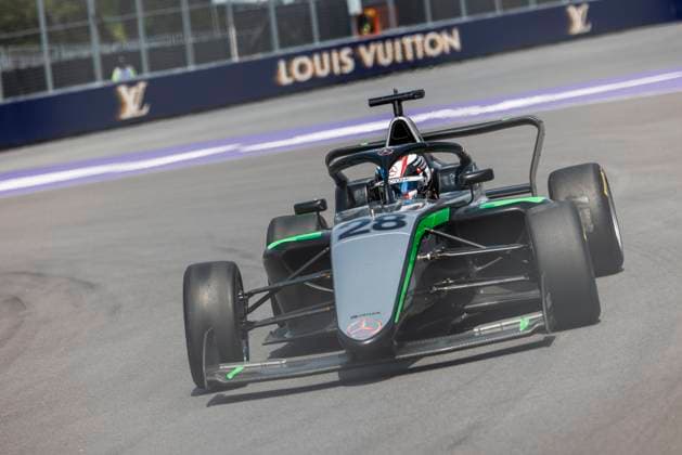 AUTO - F1 ACADEMY 2025 - MONTREAL 28 PIN Doriane (fra), Prema Racing, Supporter by Mercedes, Tatuus F4-T421, action during the 4th round of the 2025 F1 Academy Championship from June 14 to 16, 2025 on the Circuit Gilles Villeneuve, in MontrÃ al, Canada - MontrÃ alCanada  Copyright: xAlexisxPerrinx