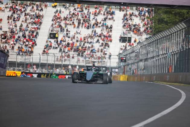 AUTO - F1 ACADEMY 2025 - MONTREAL 28 PIN Doriane (fra), Prema Racing, Supporter by Mercedes, Tatuus F4-T421, action during the 4th round of the 2025 F1 Academy Championship from June 14 to 16, 2025 on the Circuit Gilles Villeneuve, in MontrÃ al, Canada - MontrÃ alCanada  Copyright: xAlexisxPerrinx