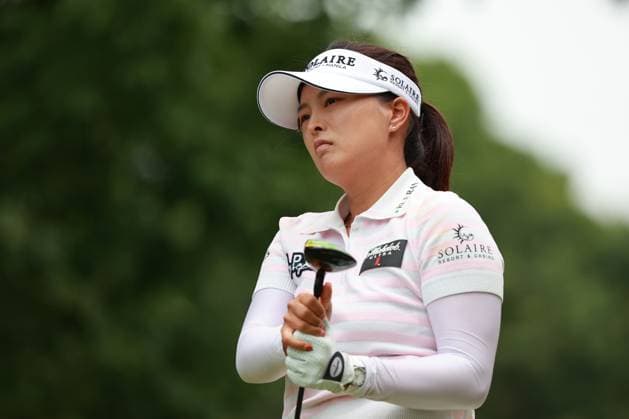 Meijer LPGA, Golf Damen Classic BELMONT, MICHIGAN-JUNE 13: Jin Young Ko of Republic of Korea plays her tee shot on the 5th hole during the second round of the Meijer LPGA Classic for Simply Give golf tournament at Blythefield Country Club in Belmont, MI, USA Friday, June 13, 2025. Belmont Michigan United States  Copyright: xJorgexLemusx originalFilename:lemus-meijerlp250613_np0Y1.jpg