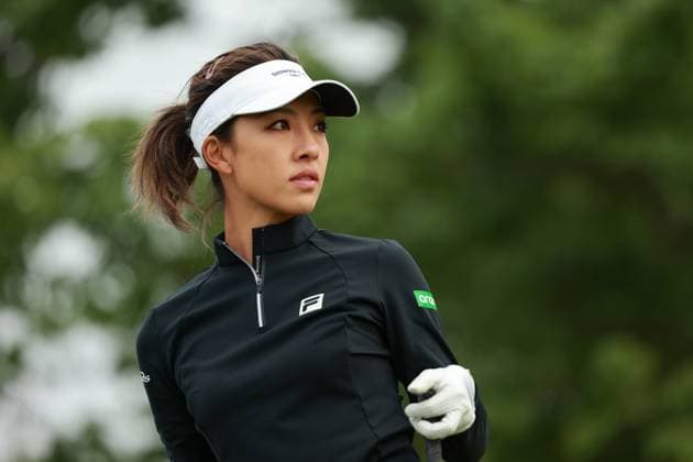 Meijer LPGA, Golf Damen Classic BELMONT, MICHIGAN-JUNE 13: Muni He of People™s Republic of China plays hes tee shot on the second hole during the second round of the Meijer LPGA Classic for Simply Give golf tournament at Blythefield Country Club in Belmont, MI, USA Friday, June 13, 2025. Belmont Michigan United States  Copyright: xJorgexLemusx originalFilename:lemus-meijerlp250613_npQyB.jpg