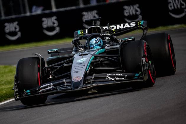 F1 - CANADIAN GRAND PRIX 2025 63 RUSSELL George (gbr), Mercedes AMG F1 Team W16, action during the Formula 1 Pirelli Grand Prix du Canada 2025, 10th round of the 2025 FIA Formula One World Championship, WM, Weltmeisterschaft from June 14 to 16, 2025 on the Circuit Gilles Villeneuve, in MontrÃ al, Canada - MontrÃ alCanada  Copyright: xALBERTOxVIMERCATIx