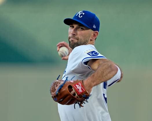June 13, 2025: Kansas City Royals pitcher Michael Wacha (52) delivers a pitch against the Athletics at Kauffman Stadium Kansas City, Missouri. CSM. Kansas City United States - ZUMAc04_ 20250613_zma_c04_031 Copyright: xJonxRobichaudx