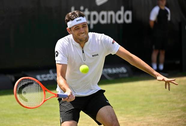 Taylor Fritz USA Action Tennis Men BOSS Open ATP 250 Stuttgart 2025 Weissenhof BOSS Open ATP 250 Stuttgart 2025