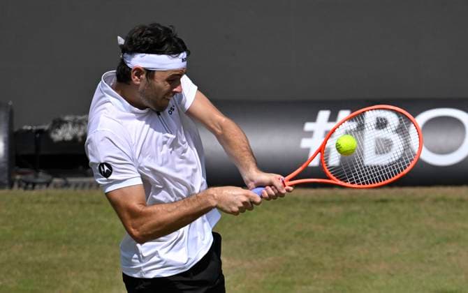 Taylor Fritz USA Action Tennis Men BOSS Open ATP 250 Stuttgart 2025 Weissenhof BOSS Open ATP 250 Stuttgart 2025