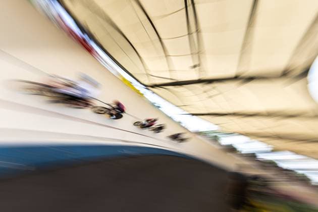 Erfurt , 140625 , German Championship Standing Derny Final in picture Derny Women Feature