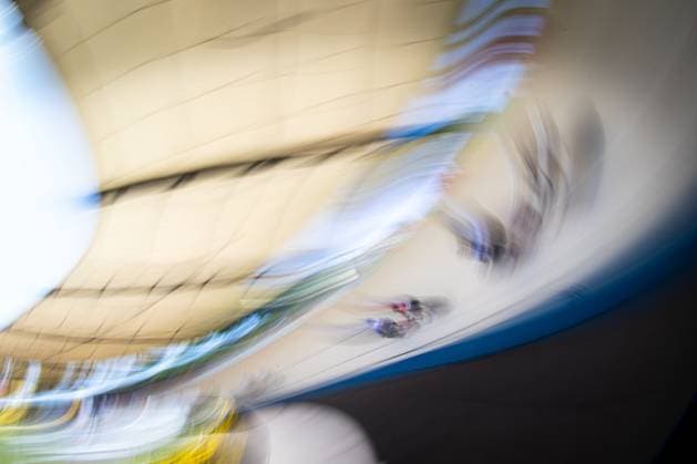 Erfurt , 140625 , German Championship Standing Derny Final in picture Derny Women Feature