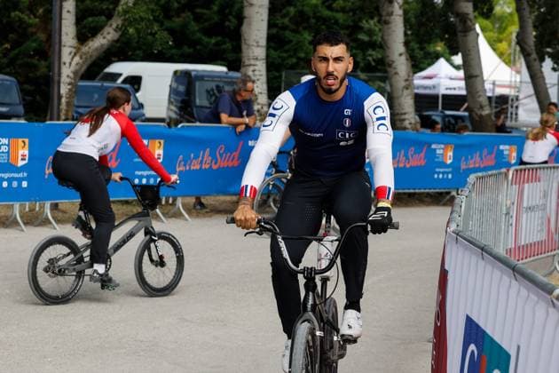 COUPE DU MONDE DE BMX 2025 MANCHE 1 PHOTOPQR LE DAUPHINE Christophe AGOSTINIS ; Sarrians ; 14 06 2025 ; Sarrians le 14 juin 2025. Coupe du Monde de BMX 2025. Manche 1. Leo Garoyan. Photo Christophe Agostinis Le Dauphiné Libéré Sarrians on June 14, 2025. 2025 BMX World Cup. Round 1. Sarrians Vaucluse Provence-Alpes-Côte d Azur France  Copyright: xPHOTOPQR LExDAUPHINE MAXPPPxChristophexAGOSTINISx 20250614JDL9612 20250614JDL9612
