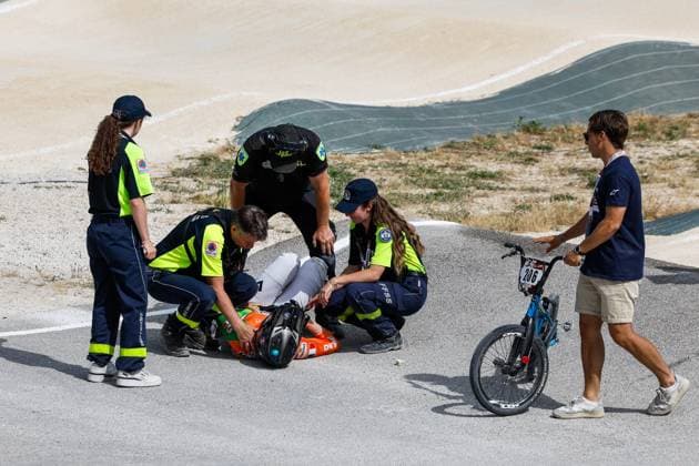 COUPE DU MONDE DE BMX 2025 MANCHE 1 PHOTOPQR LE DAUPHINE Christophe AGOSTINIS ; Sarrians ; 14 06 2025 ; Sarrians le 14 juin 2025. Coupe du Monde de BMX 2025. Manche 1. Photo Christophe Agostinis Le Dauphiné Libéré Sarrians on June 14, 2025. 2025 BMX World Cup. Round 1. Sarrians Vaucluse Provence-Alpes-Côte d Azur France  Copyright: xPHOTOPQR LExDAUPHINE MAXPPPxChristophexAGOSTINISx 20250614JDL9618 20250614JDL9618