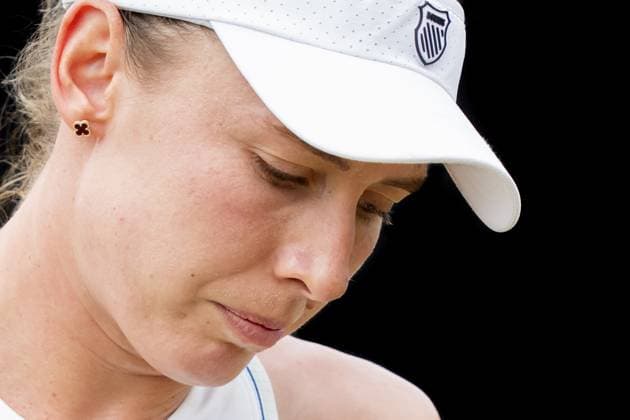 DEN BOSCH - Ekaterina Alexandrova (RUS) in her match against Elise Mertens (BEL) during the semifinals of the Libema Open. The tennis tournament takes place at the Autotron in Rosmalen. ANP SANDER KONING xVIxANPxSportx xxANPxIVx 529879620 originalFilename: 529879620.jpg