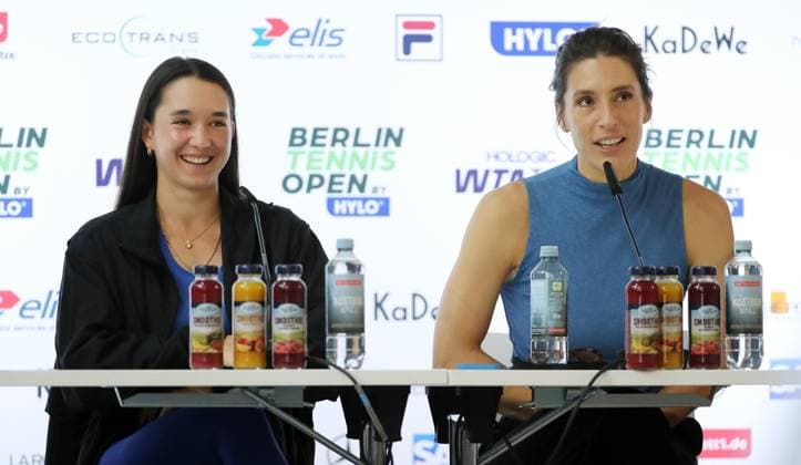 Eva Lys, Andrea Petkovic Sport HYLO Berlin Tennis Open Ladies Kick-off Press Conference PK 14 06 2025