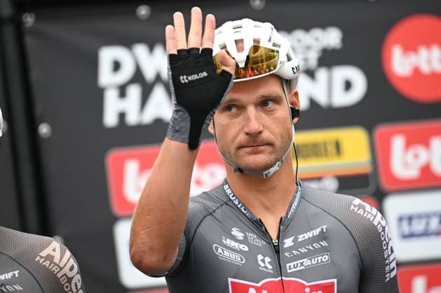Dwars door het Hageland 2025 Cycling Race DIEST, BELGIUM - JUNE 14 : Rickaert Jonas (BEL) of Alpecin - Deceuninck during the 13th edition of Dwars door het Hageland an UCI ProSeries 1.Pro one day cycling road race for Men Elite of 180 km with start in Aarschot and finish in Diest on June 14, 2025 in Diest, Belgium, 14 06 2025 ( Motordriver Stephan Boone - Diest Belgium  Copyright: xTomasxSiskx