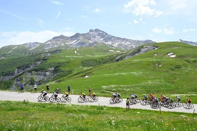 Criterium du Dauphine 2025 Stage 7 VALMEINIER 1800, FRANCE - JUNE 14 : Illustration picture during stage 7 of the 77th edition of Criterium du Dauphine Libere an UCI World Tour 2.UWT cycling road race stage for Men Elite of 131.6 km with start in Grand-Aigueblanche and finish in Valmeinier 1800 on June 14, 2025 in Valmeinier 1800, France, 14 06 2025 ( Motordriver Kenny Verfaillie - Valmeinier 1800 France  Copyright: xVincentxKalutx