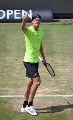 Alexander Zverev GER jubilation, joy, emotion, emotional, cheers, happiness, happy, gesture gesture tennis men BOSS Open ATP 250 Stuttgart 2025 Weissenhof BOSS Open ATP 250 Stuttgart 2025