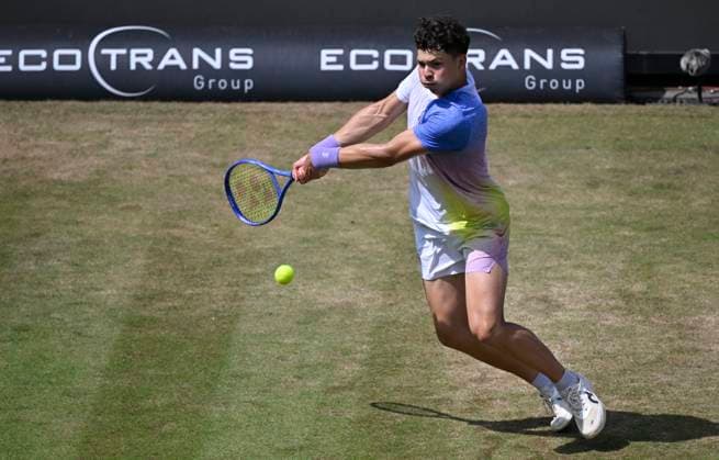 Ben Shelton USA Action Tennis Men BOSS Open ATP 250 Stuttgart 2025 Weissenhof BOSS Open ATP 250 Stuttgart 2025