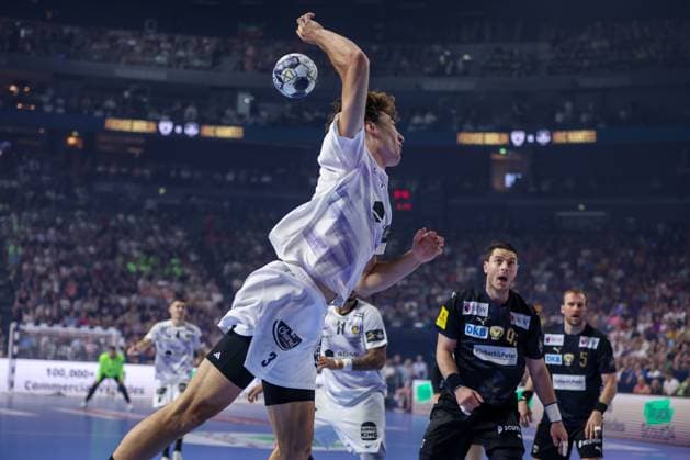 14 06 2025, Handball, Semi-final TruckScout24 EHF FINAL4, LANXESS arena Cologne, Füchse Berlin HBC Nantes Thibaud Briet HBC Nantes FRA 03 North Rhine-Westphalia Germany