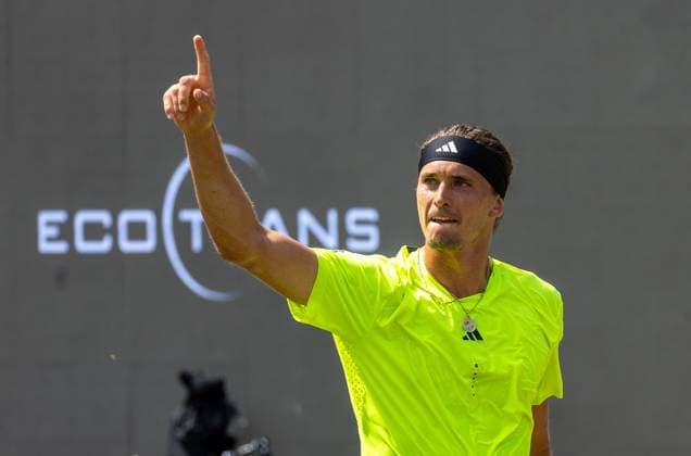 BAU Stuttgart Tennis , BOSS Open, Alexander Zverev GER cheers
