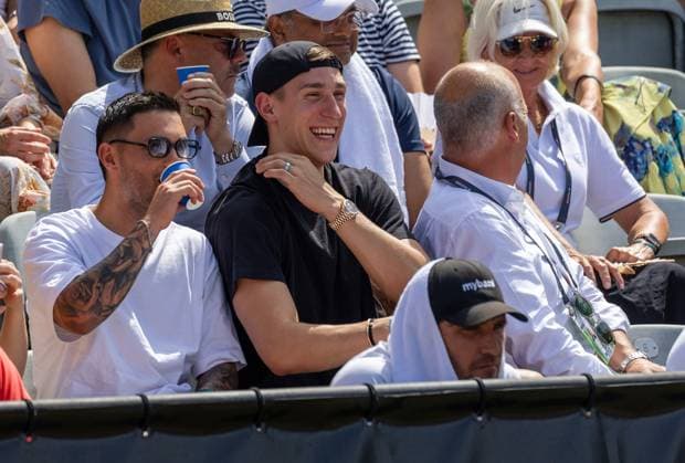 BAU Stuttgart Tennis , BOSS Open, Nico Schlotterbeck in the center grandstand
