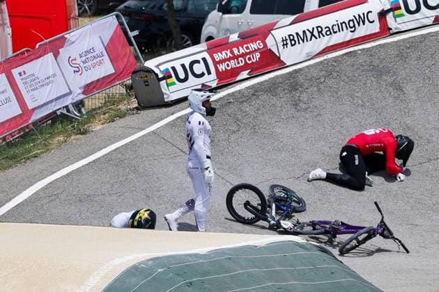 COUPE DU MONDE DE BMX 2025 MANCHE 1 PHOTOPQR LE DAUPHINE Christophe AGOSTINIS ; Sarrians ; 14 06 2025 ; Sarrians le 14 juin 2025. Coupe du Monde de BMX 2025. Manche 1.. Elite homme. Photo Christophe Agostinis Le Dauphiné Libéré BMX WORLD CUP EVENT IN SARRIANCE FRANCE JUNE 14TH 2025 Sarrians Vaucluse Provence-Alpes-Côte d Azur France  Copyright: xPHOTOPQR LExDAUPHINE MAXPPPxChristophexAGOSTINISx 20250614JDL0037 20250614JDL0037
