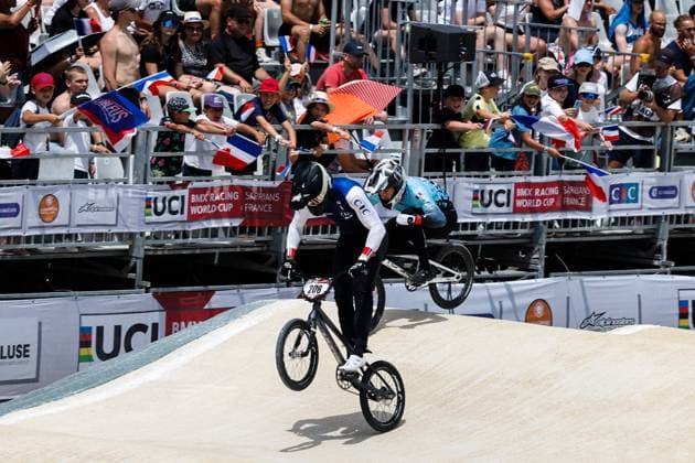COUPE DU MONDE DE BMX 2025 MANCHE 1 PHOTOPQR LE DAUPHINE Christophe AGOSTINIS ; Sarrians ; 14 06 2025 ; Sarrians le 14 juin 2025. Coupe du Monde de BMX 2025. Manche 1.. Elite homme. Léo Garoyan. Photo Christophe Agostinis Le Dauphiné Libéré BMX WORLD CUP EVENT IN SARRIANS FRANCE JUNE 14TH 2025 Sarrians Vaucluse Provence-Alpes-Côte d Azur France  Copyright: xPHOTOPQR LExDAUPHINE MAXPPPxChristophexAGOSTINISx 20250614JDL0019 20250614JDL0019