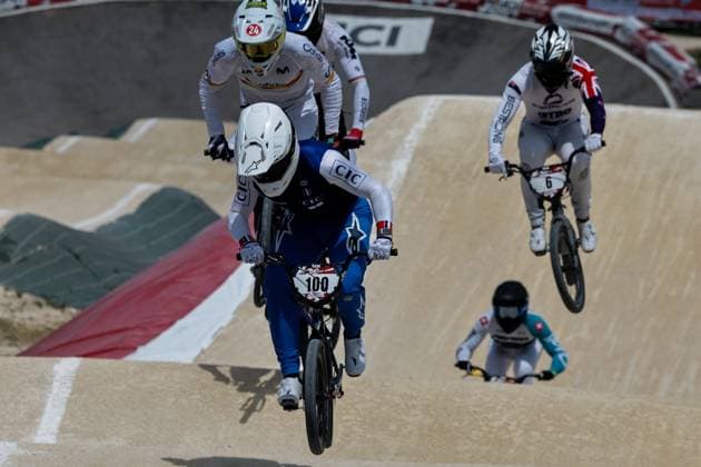COUPE DU MONDE DE BMX 2025 MANCHE 1 PHOTOPQR LE DAUPHINE Christophe AGOSTINIS ; Sarrians ; 14 06 2025 ; Sarrians le 14 juin 2025. Coupe du Monde de BMX 2025. Manche 1.. Elite homme. Romain Mahieu. Photo Christophe Agostinis Le Dauphiné Libéré BMX WORLD CUP EVENT IN SARRIANS FRANCE JUNE 14TH 2025 Sarrians Vaucluse Provence-Alpes-Côte d Azur France  Copyright: xPHOTOPQR LExDAUPHINE MAXPPPxChristophexAGOSTINISx 20250614JDL0022 20250614JDL0022