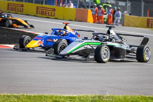 June 14, 2025, Montreal, Qc, Canada: CHLOE CHAMBERS (14) from USA, Campos Racing team and DORIANE PIN (28) from France, PREMA Racing team at Canadian F1 Grand Prix at Gilles Villeneuve circuit in Montreal, QC, Canada on 2025-06-14 Montreal Canada - ZUMAl189 20250614_zsp_l189_006 Copyright: xYannickxLegarex