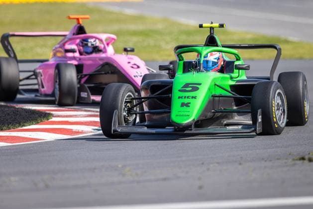 June 14, 2025, Montreal, Qc, Canada: NINA GADEMAN (3) from Netherlands, PREMA Racing team and EMMA FELBERMAYR (5) from Austria, Rodin Motorsport team at Canadian F1 Grand Prix at Gilles Villeneuve circuit in Montreal, QC, Canada on 2025-06-14 Montreal Canada - ZUMAl189 20250614_zsp_l189_008 Copyright: xYannickxLegarex